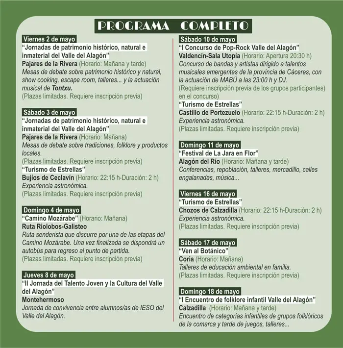 Primavera en la Dehesa vuelve al Valle del Alagón para celebrar la naturaleza y cultura
